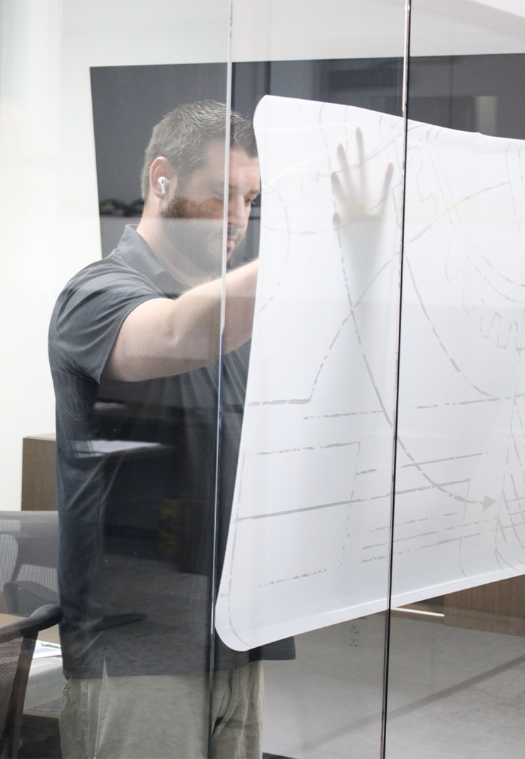 privacy film window vinyl install for conference room privacy film window vinyl installation in corporate office