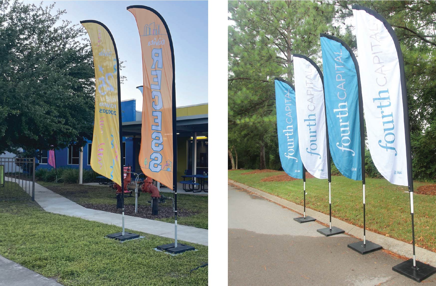 feather flags with custom printed designs for outdoor event weather resistant outdoor signs feather flags for company event