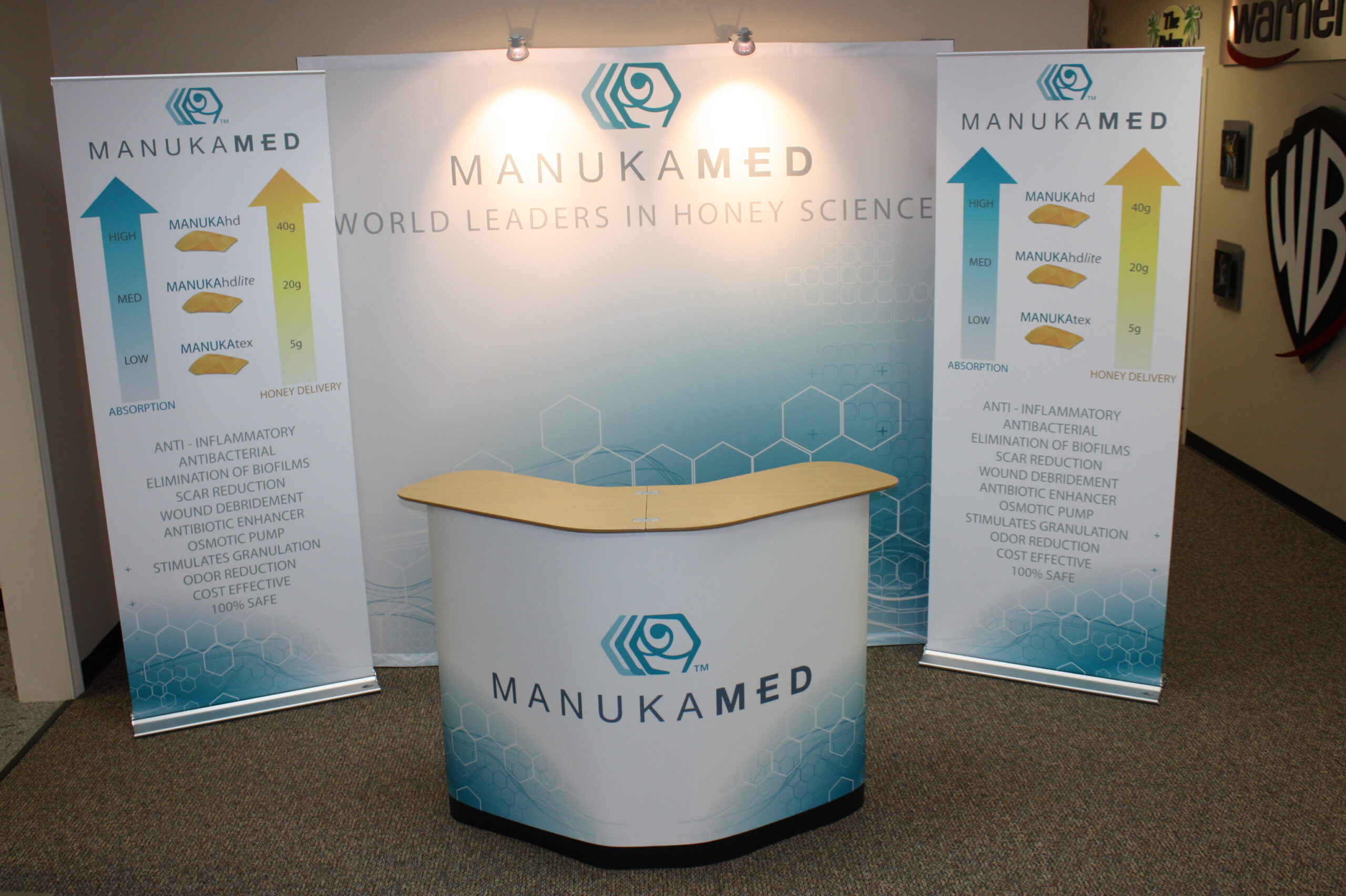 tradeshow booth signs and set up tradeshow booth set up display with standing signs and counter